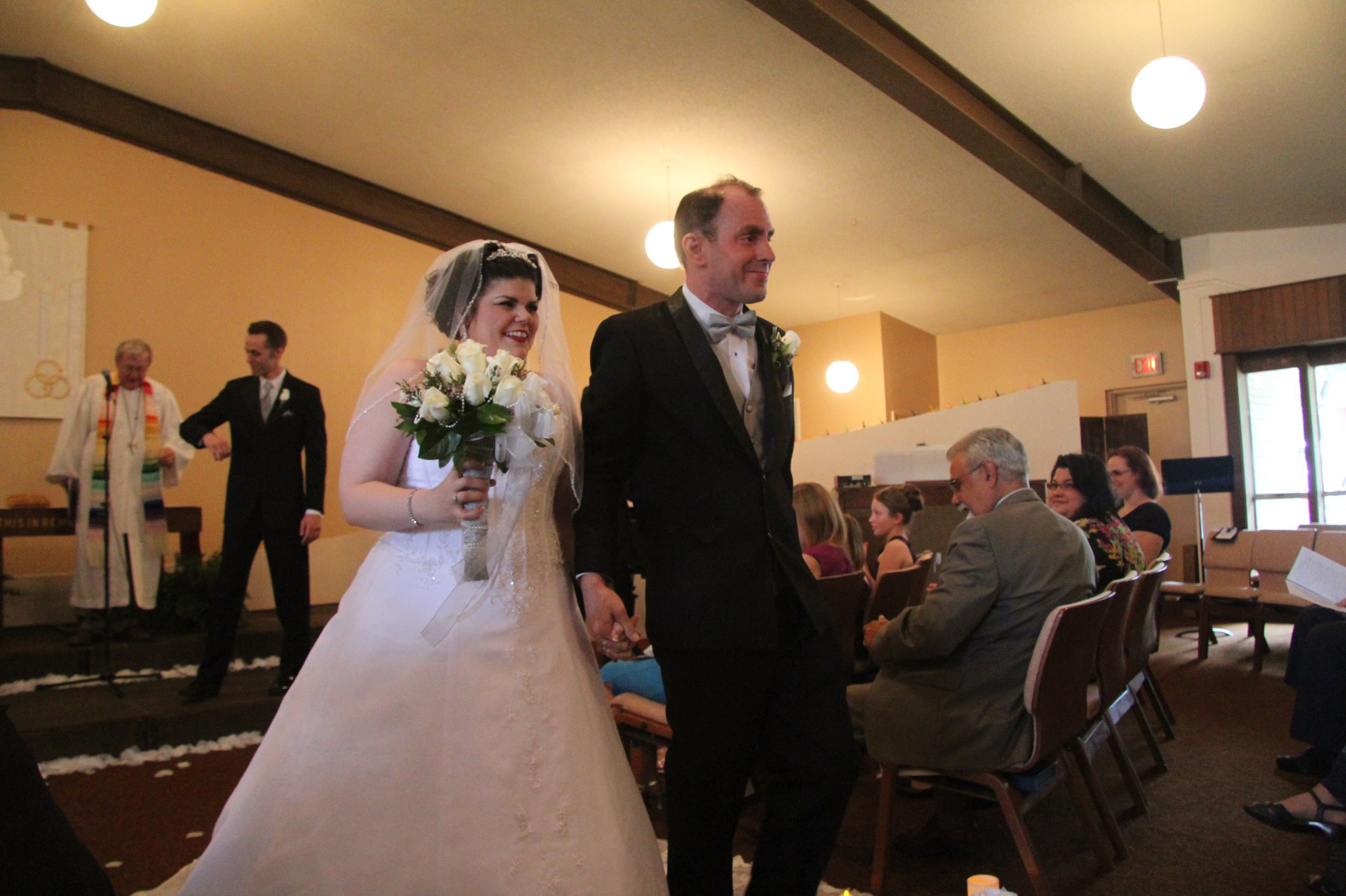 Pictured: a scene from a wedding a Trinity Presbyterian Church